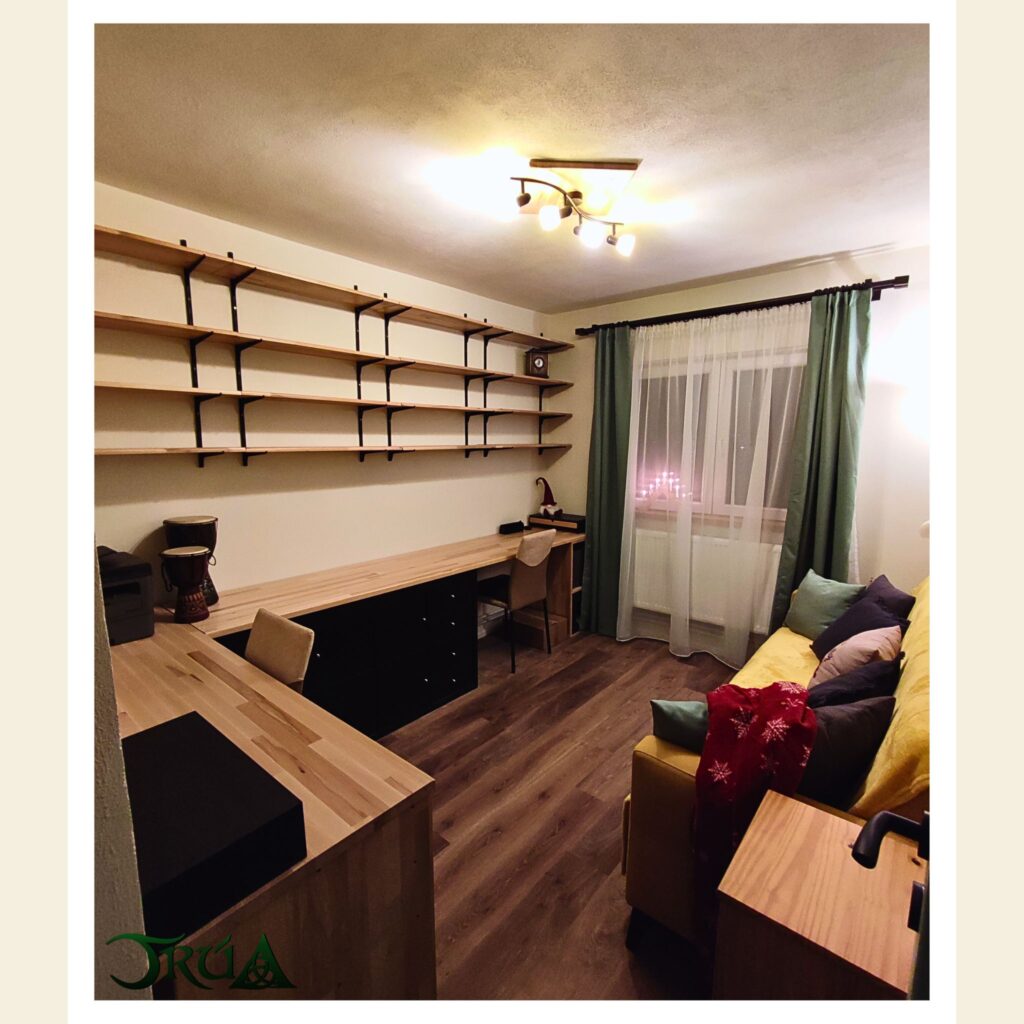 7 Set rafturi biblioteca, lemn de fag