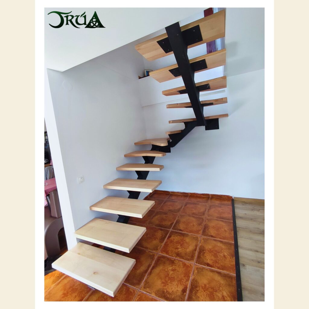 6 Placare cu lemn scara metal